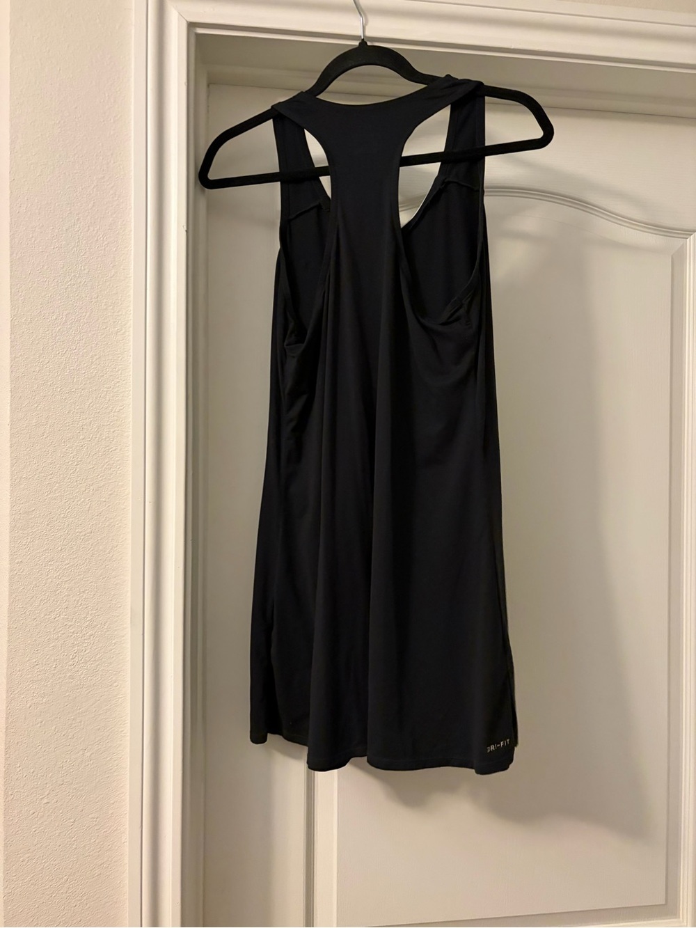 Nike Black Athletic Tank Tennis Dress with White Swoosh - Picture 4 of 5